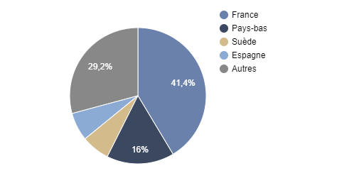 Répartition geographique fonds Rendement Sélection 2027 d'Auris Gestion-2