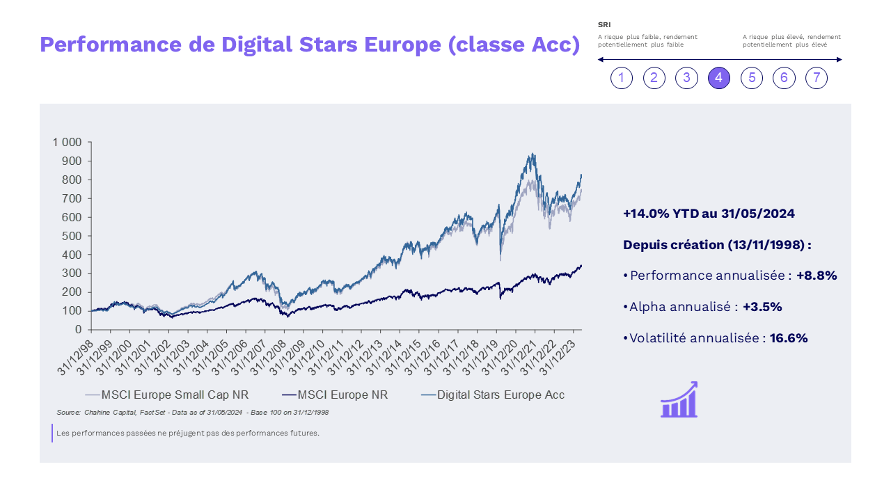 Graphique : performance de Digital Stars Europe